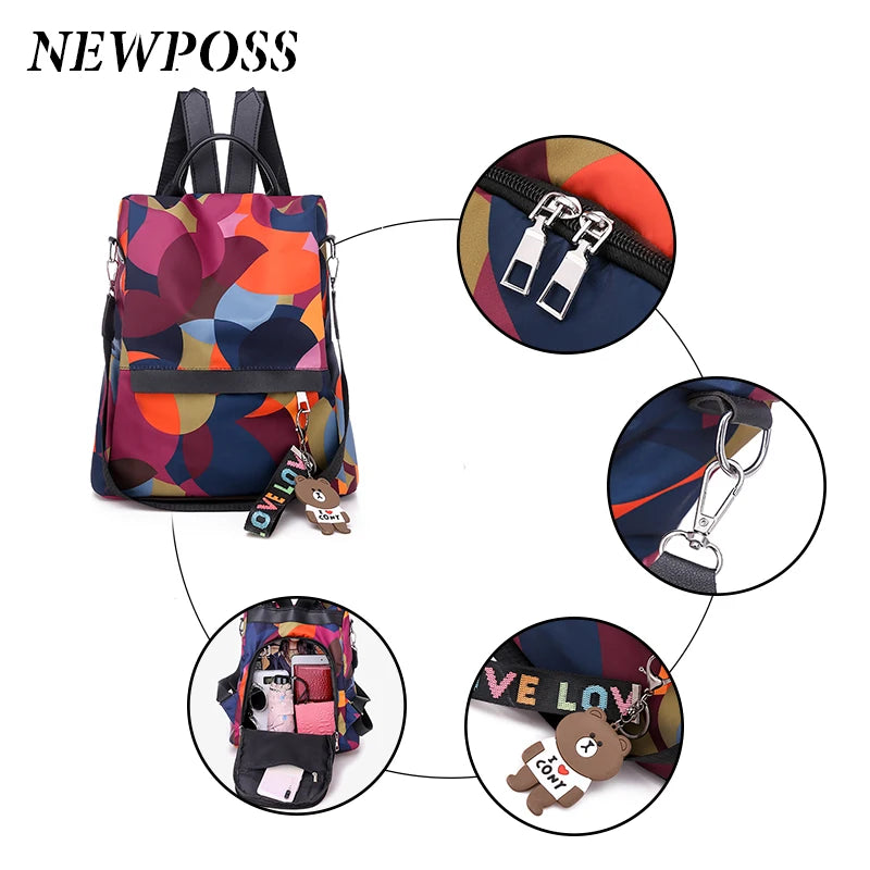 Women Shoulder Bag Large Capacity Backpack for Teenage Girls