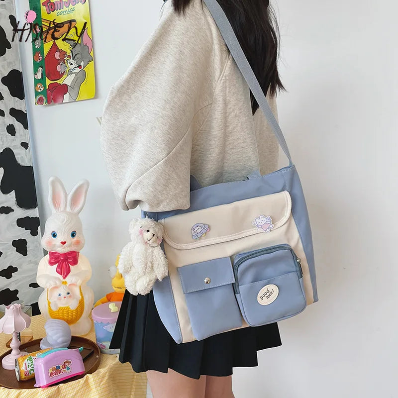Versatile Small Fresh Messenger Bag for College Students