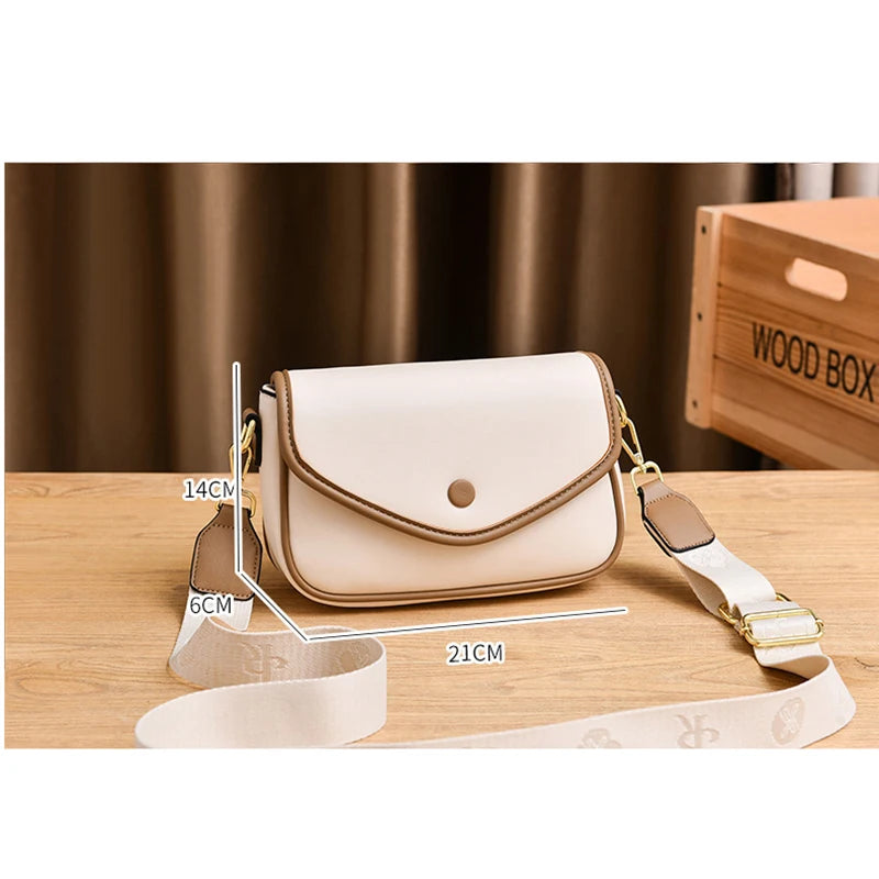 Texture Retro Square Shoulder Bag Crossbody Handbag