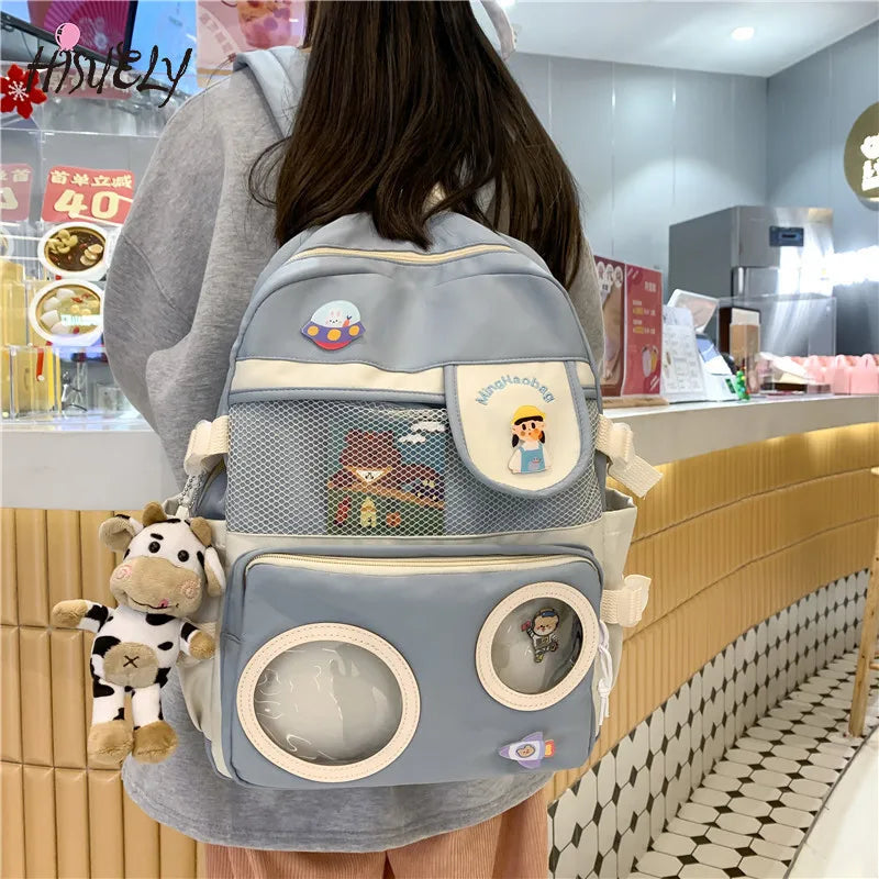 Small Fresh Girl Backpack with Large Capacity