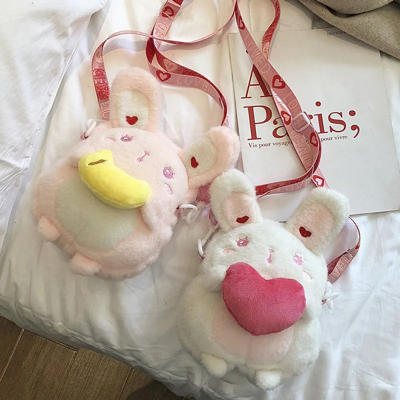 Women Cartoon Plush Bag Cross Body Shoulder Bag
