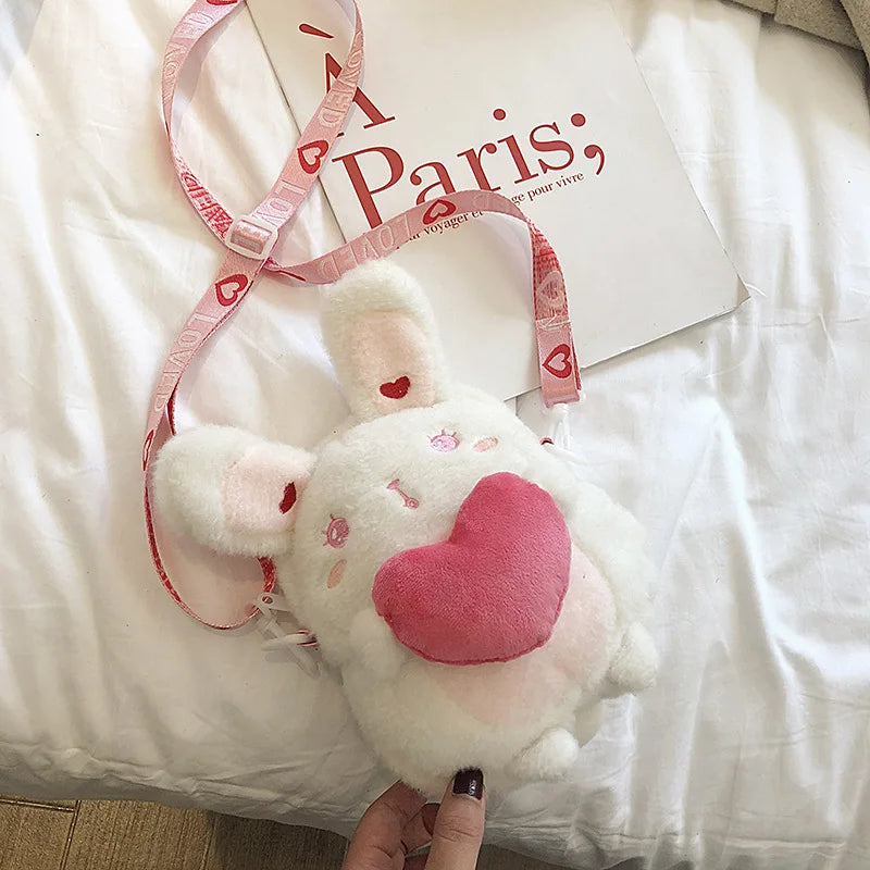 Women Cartoon Plush Bag Cross Body Shoulder Bag