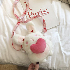 Women Cartoon Plush Bag Cross Body Shoulder Bag
