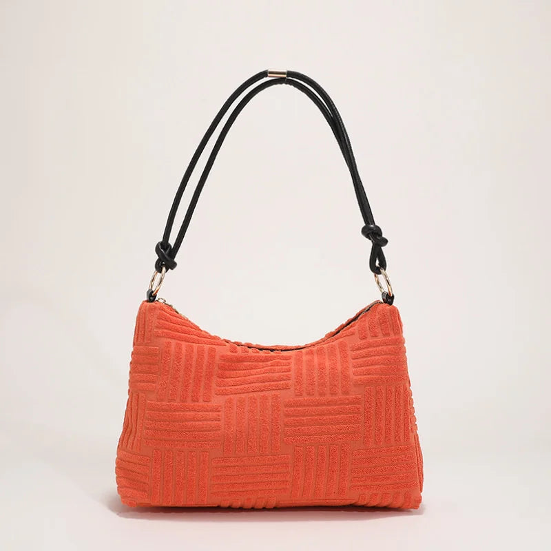Fashionable Plush Armpit Bag Lightweight Tote Bag