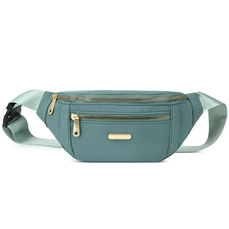 Stylish Women's Waist Bag Oxford Cloth Chest Messenger Bag