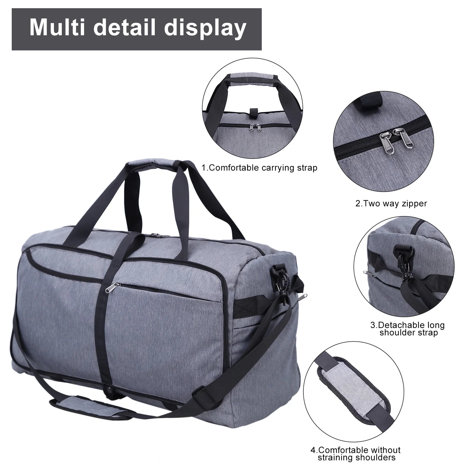 Men Shoulder Bags Large Capacity Waterproof Gym Bag
