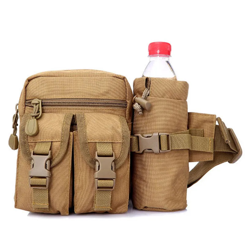 Men's Tactical Waterproof Waist Bag for Outdoor Military Mountaineering