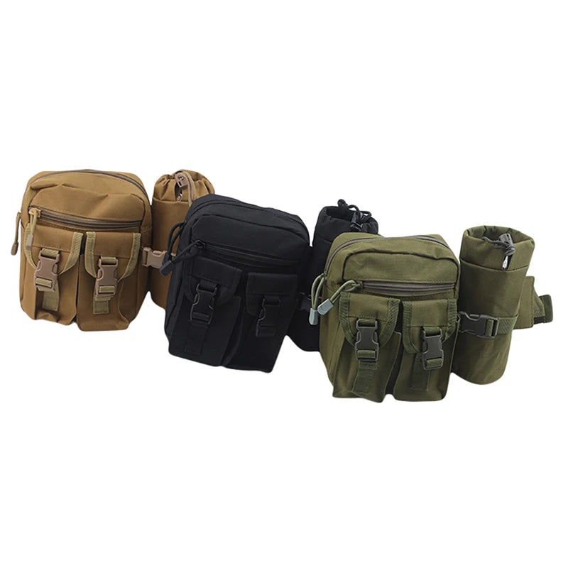 Men's Tactical Waterproof Waist Bag for Outdoor Military Mountaineering
