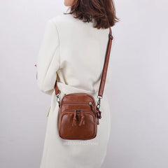 Vintage Shoulder Bag Crossbody Mini Phone Multi-Pocket