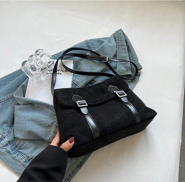 Faux Leather Hobo Women Shoulder Bag Classic Casual Tote Underarm Bag