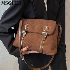 Faux Leather Hobo Women Shoulder Bag Classic Casual Tote Underarm Bag