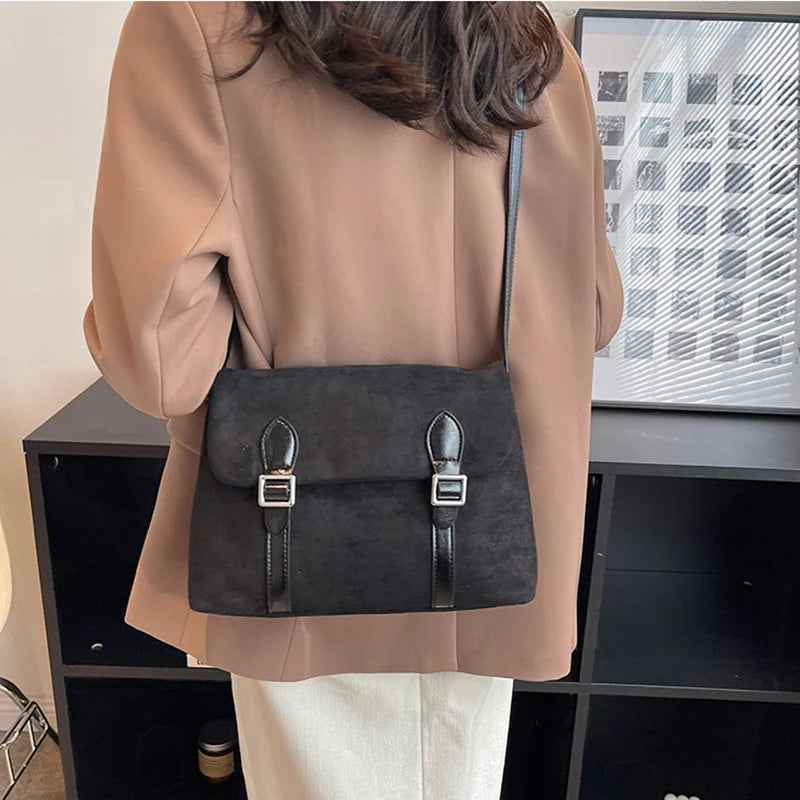 Faux Leather Hobo Women Shoulder Bag Classic Casual Tote Underarm Bag