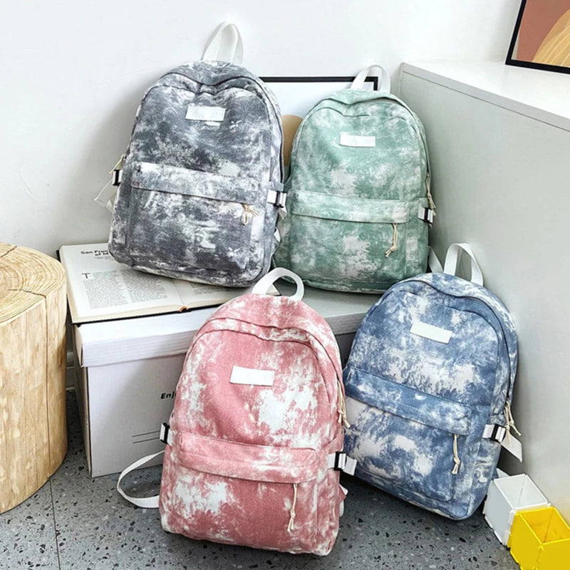 Casual Classics Women Nylon Backpack Women Shoulder Bag Solid School Bag