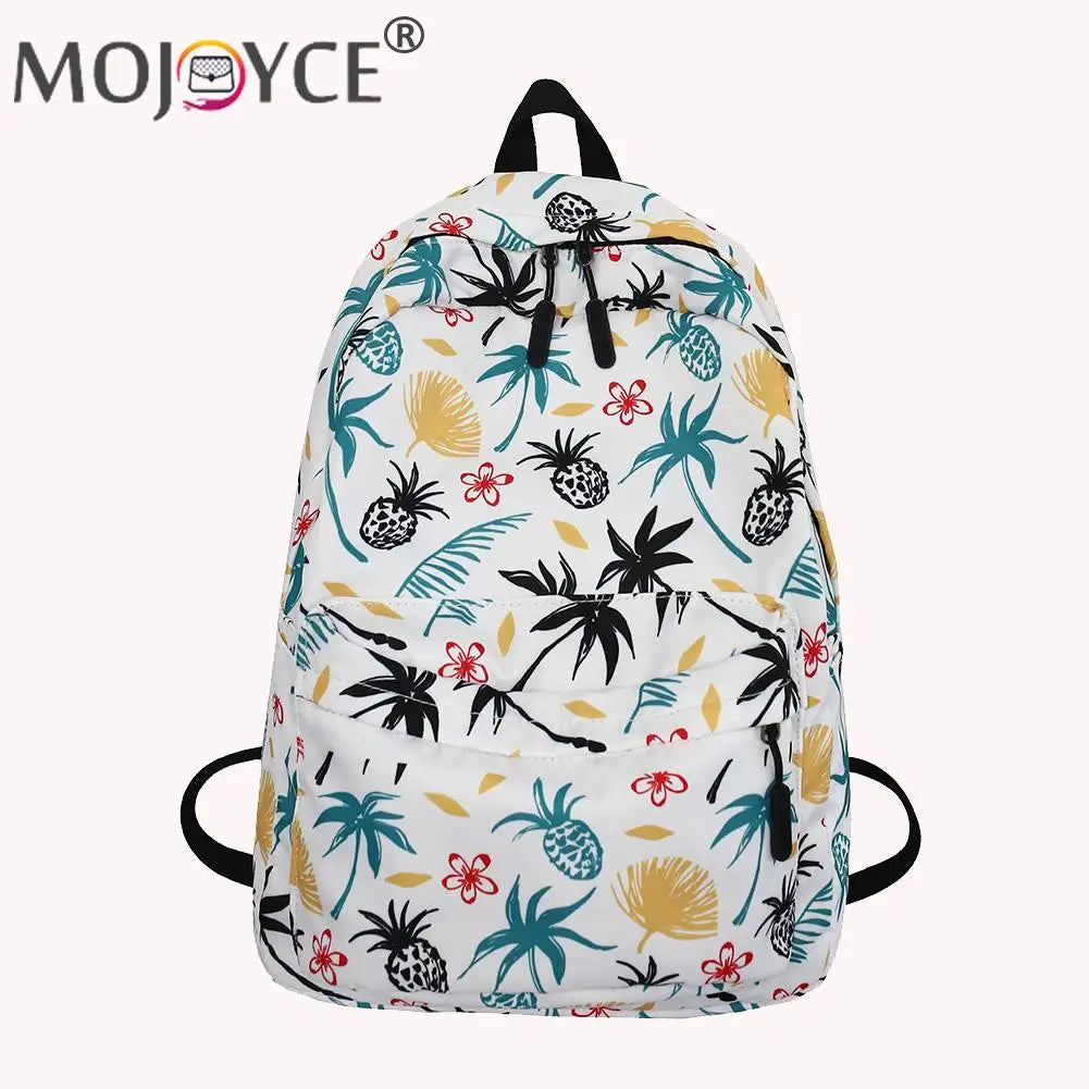 Women's Preppy Style Cartoon Graffiti Backpack