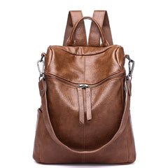 Wild Travel Leather Backpack for Women