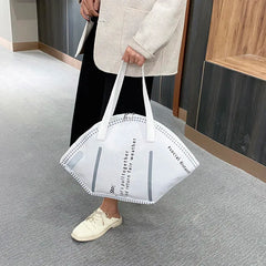 Female Canvas Creative Mask Shoulder Bag Casual Totes Handbags For Women