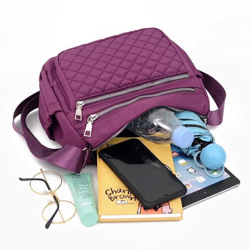 Female Canvas Single Shoulder Bag Large-capacity Dumpling Bag