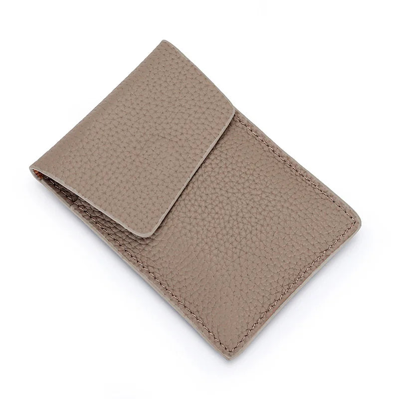 Female Card Holder Leather Mini Wallet Coin Pouch Money Clip Bags