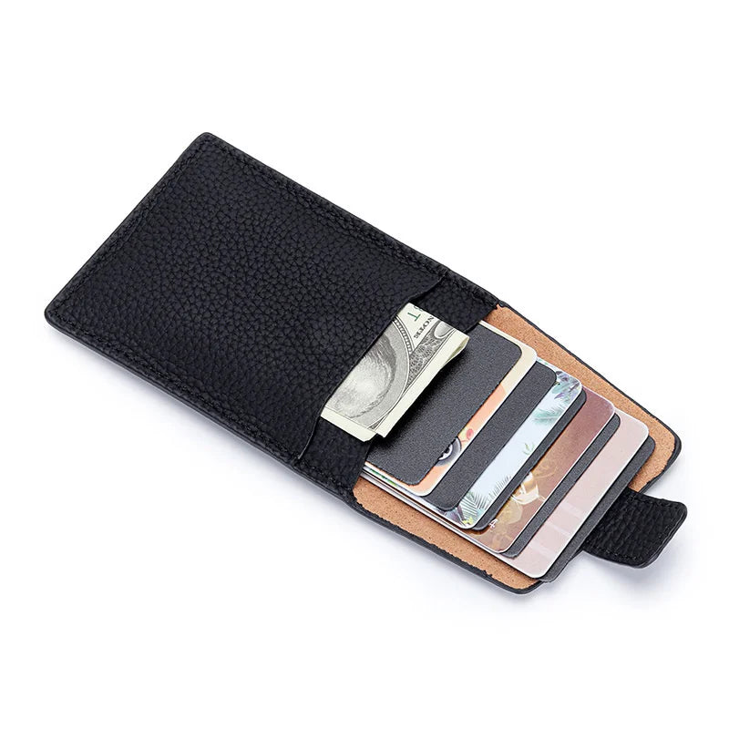 Female Card Holder Leather Mini Wallet Coin Pouch Money Clip Bags