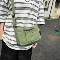 Female Canvas Phone Side Sling Bag 90s Y2k Grunge Crossbody