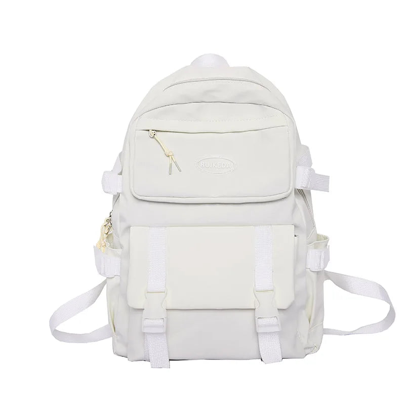 Waterproof Nylon Women Backpack with Multiple Pockets for Girl