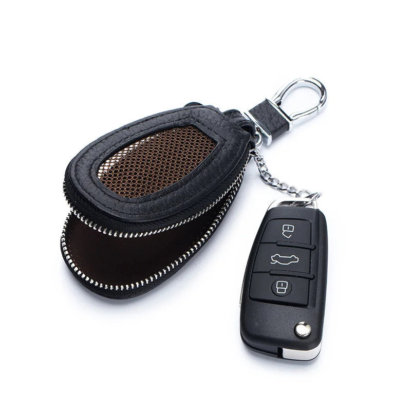 Leather Key Wallet Car Key Holders Housekeeper Multifunctional Keychain Purse Ba