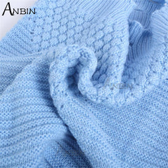 Female Knitting Wool Handbag Large Capacity Messenger Bag