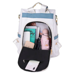 Soft Leather Backpack Girl Purse Small Shoulder Bag