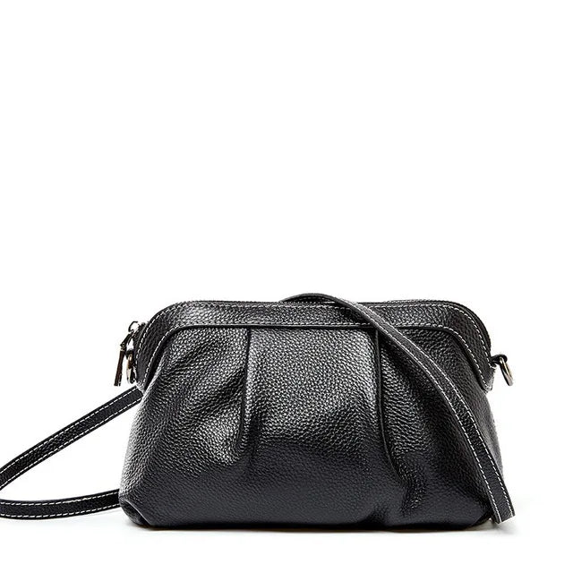 Small Leather Messenger Bag Women Crossbody Mini Shoulder Bag