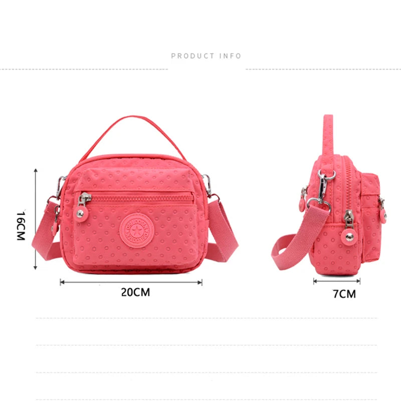 Female Casual Crossbody Shoulder Bag Women Bag Nylon Light Messenger Bags