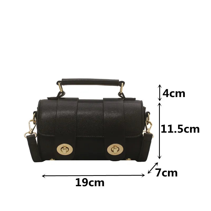 Women's Leather Shoulder Bag Top Handle Crossbody Bag Casual Messenger Bag