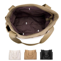 Women's Large Canvas Tote Bag Shoulder Handbag