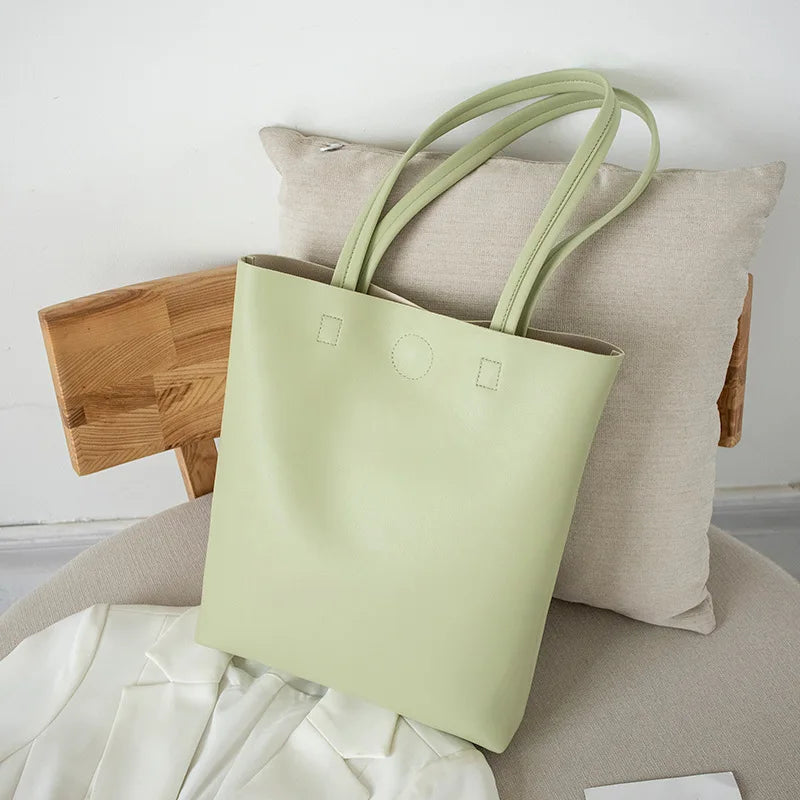 Women's Cowhide Totes Bag Shopping Purse Shoulder Bags