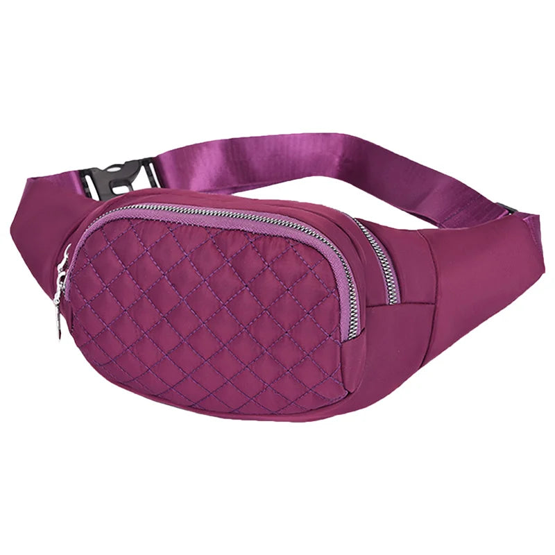 Women's Large Capacity Waist Bag, Purple