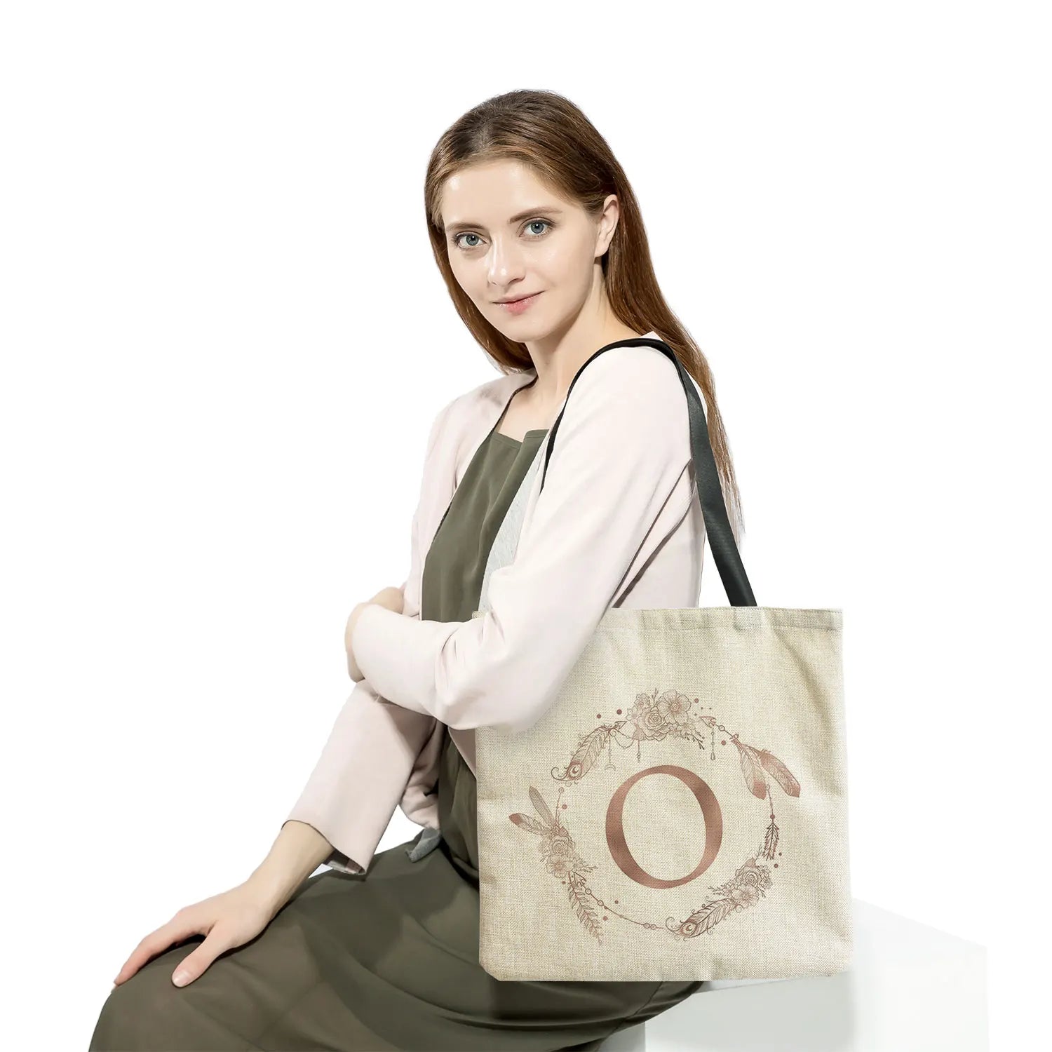First One 26 English Letters Garland Women's Shoulder Bag Outdoor Large Capacity