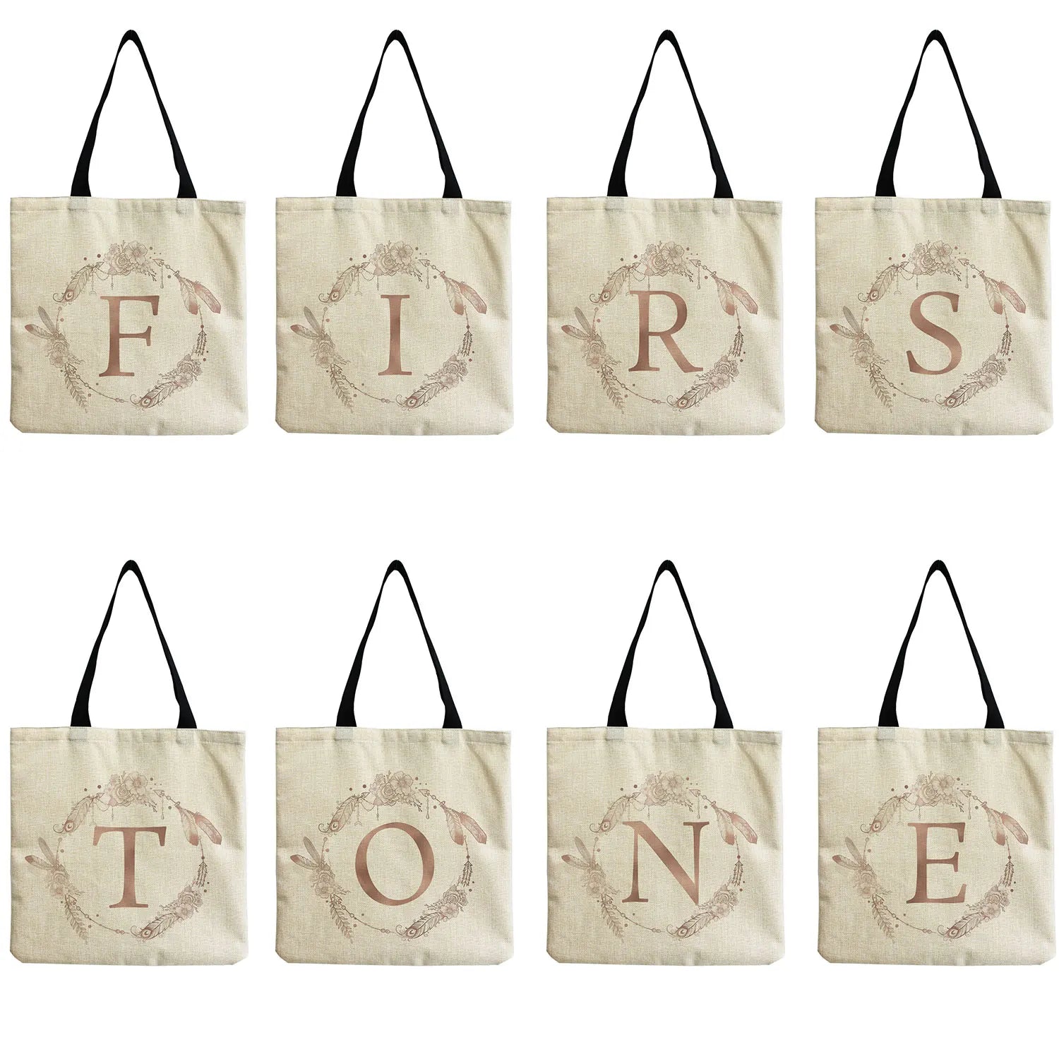 First One 26 English Letters Garland Women's Shoulder Bag Outdoor Large Capacity