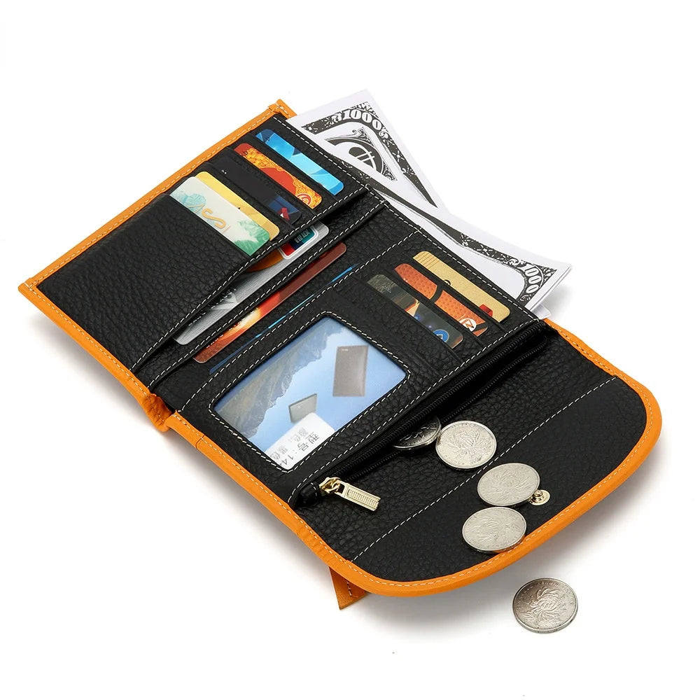 Colorful Patch Women Folded Wallet Cardholder Female Purse