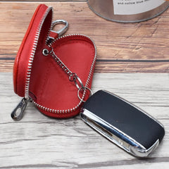 Leather Car Key Bag Keychain Pouch Keys Holder