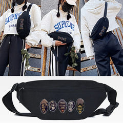 Orangutan Print Waist Bag Large Capacity Casual Tote Pack for Men and Women