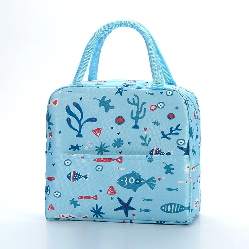 Flamingo Animal Insulated Lunch Bag Portable Handbag