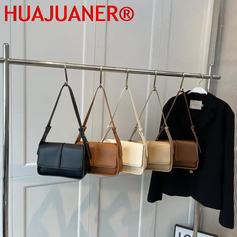 Women's PU Leather Flap Crossbody Bag