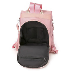 Flower Embroidery Backpack Women Travel Anti-theft School Bags