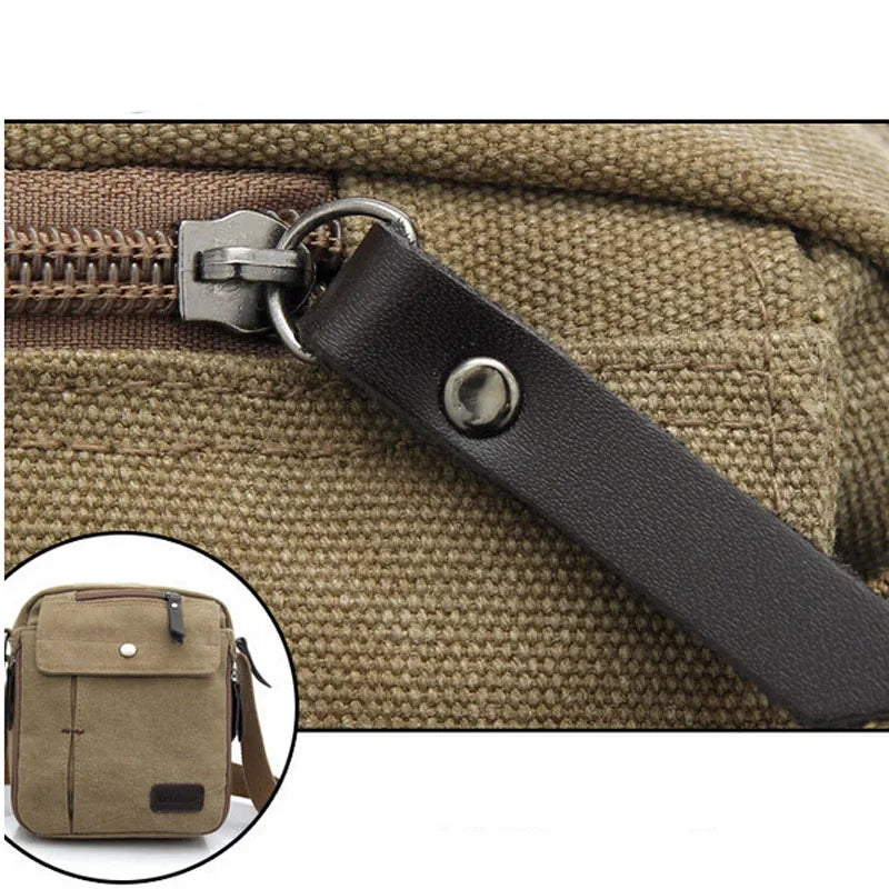 Canvas Men Messenger Bag Shoulder Travel Bag LM0001