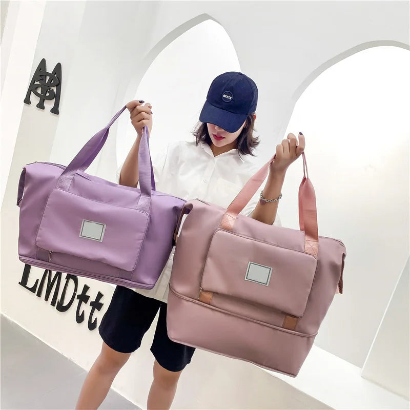 Large Capacity Gym Shoulder Bag Women's Yoga Sport Crossbody Tote