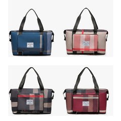 Foldable Duffle Bag for Travel with Shoes Compartment
