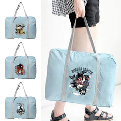 Large Capacity Samurai Print Duffel Bag for Women