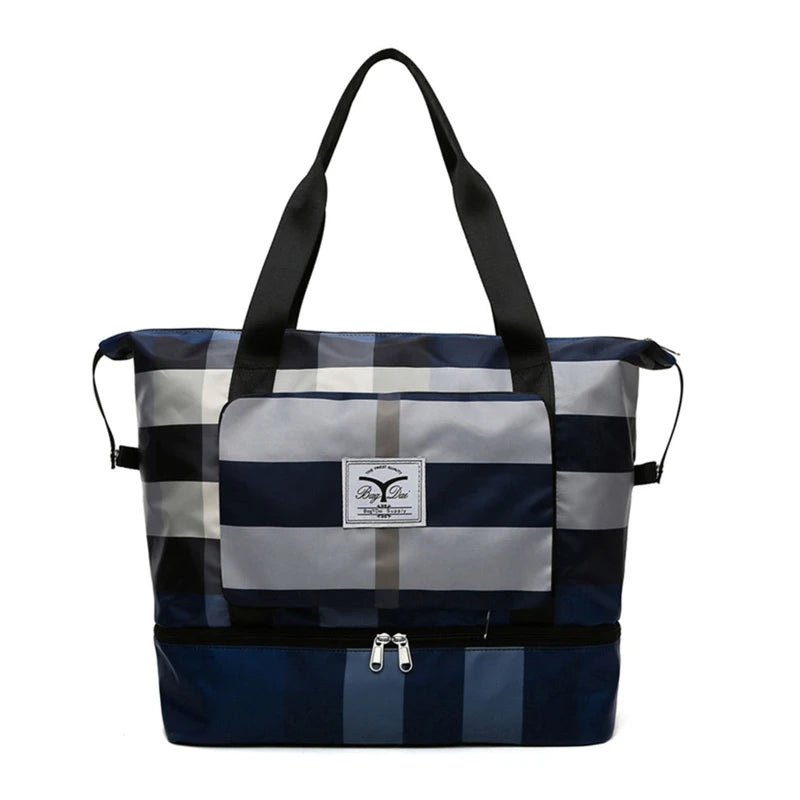Large Capacity Shoulder Duffel Bag with Shoes Compartment