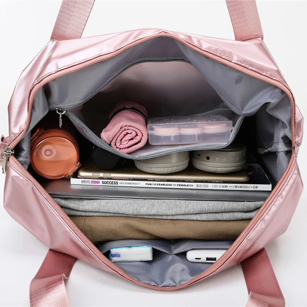 Large Capacity Foldable Travel Duffel Bag Men Women Tote Luggage Handbag