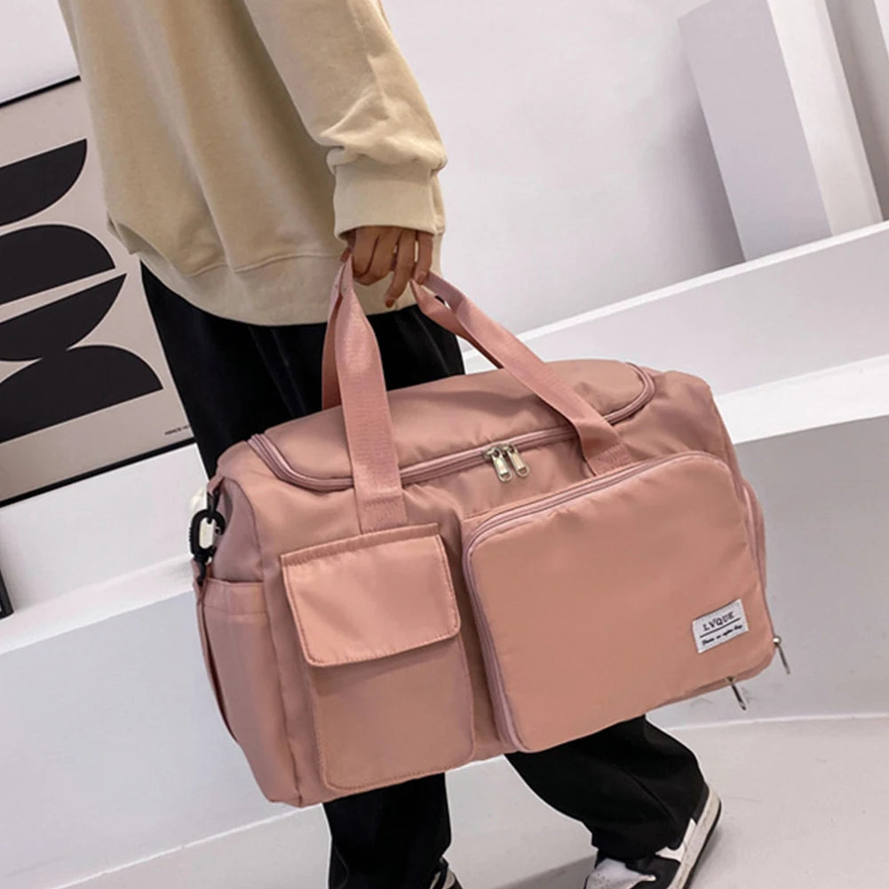 Foldable Sports Bag with Shoes Compartment Yoga Duffel Bag Waterproof