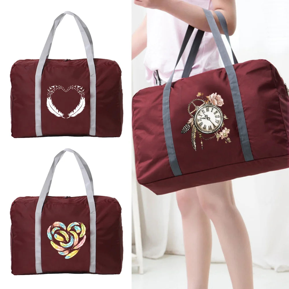 Large Capacity Foldable Travel Bag Duffle Women